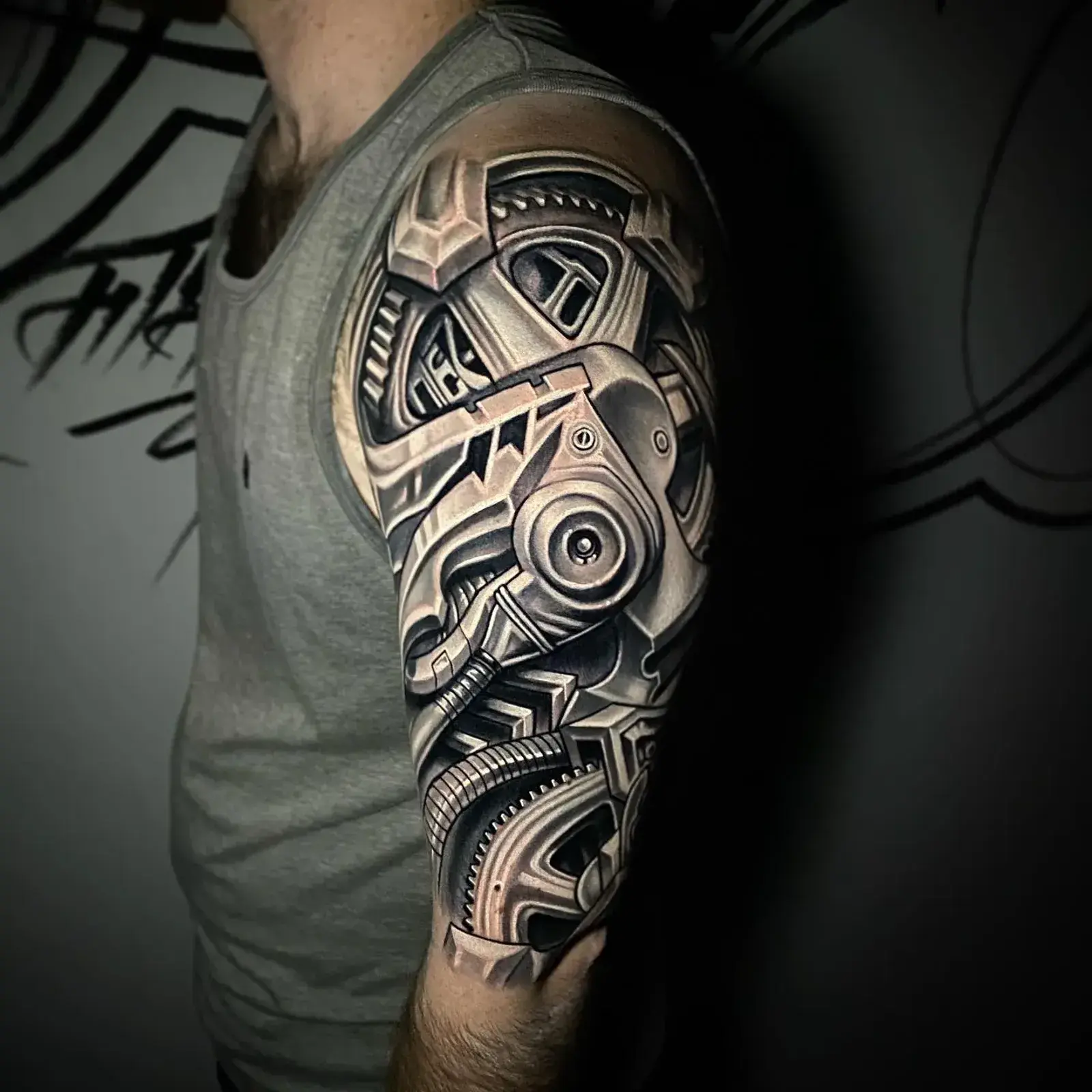 Biomechanical tattoo style