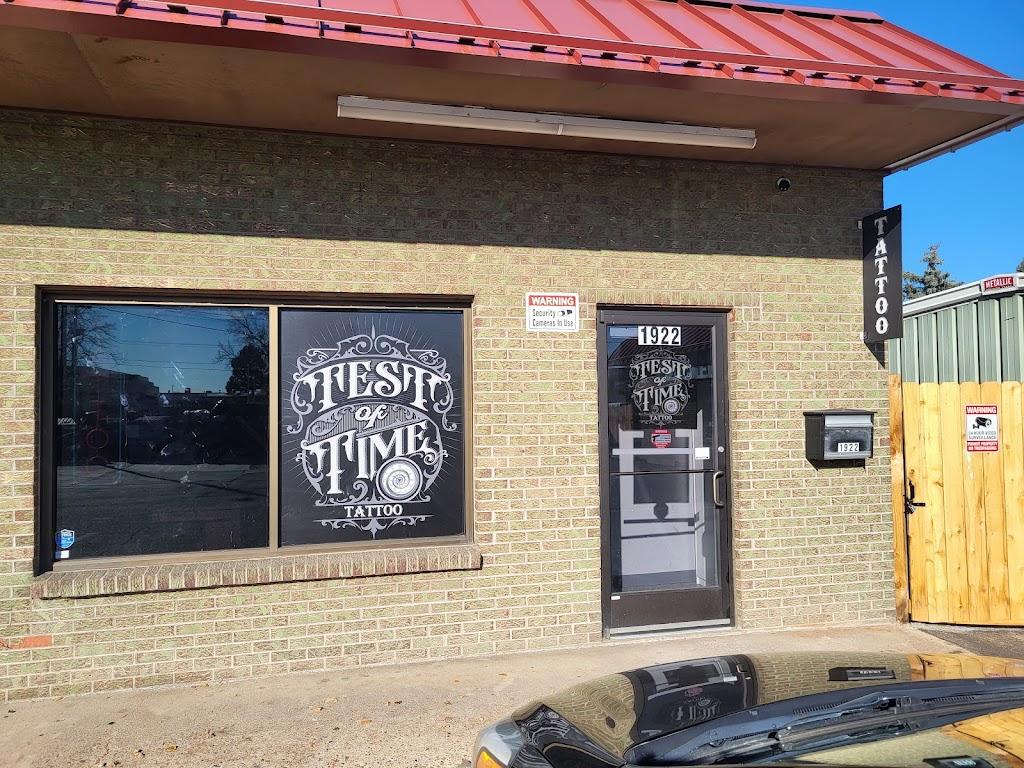 Test of Time Tattoo Exterior in Lakewood, Colorado