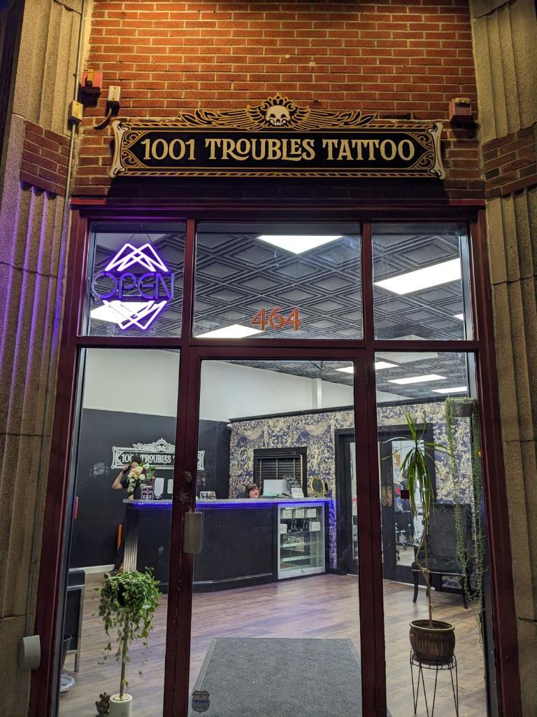 1001 Troubles Tattoo Exterior in Warren, Rhode Island