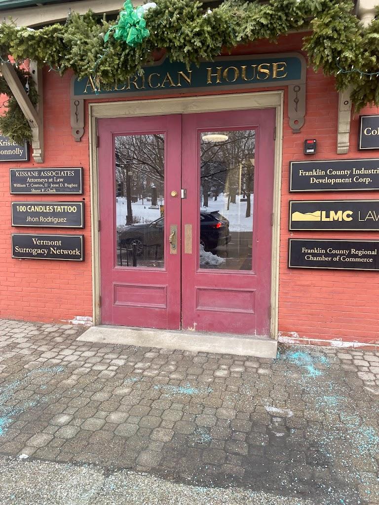 100 Candles Tattoo Exterior in St Albans City, Vermont