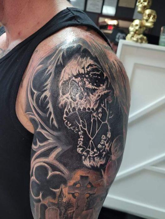 Black Widow Tattoo Tattoo in Columbia, South Carolina