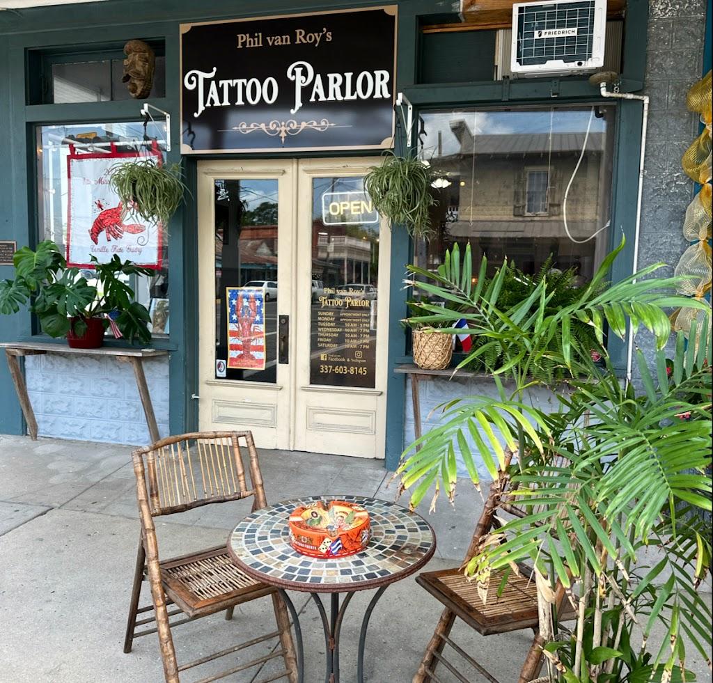 Phil Van Roy's Tattoo Parlor Exterior in Breaux Bridge, Louisiana