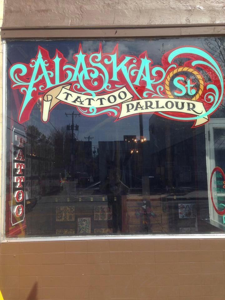 Alaska Street Tattoo Parlour Exterior in Seattle, Washington