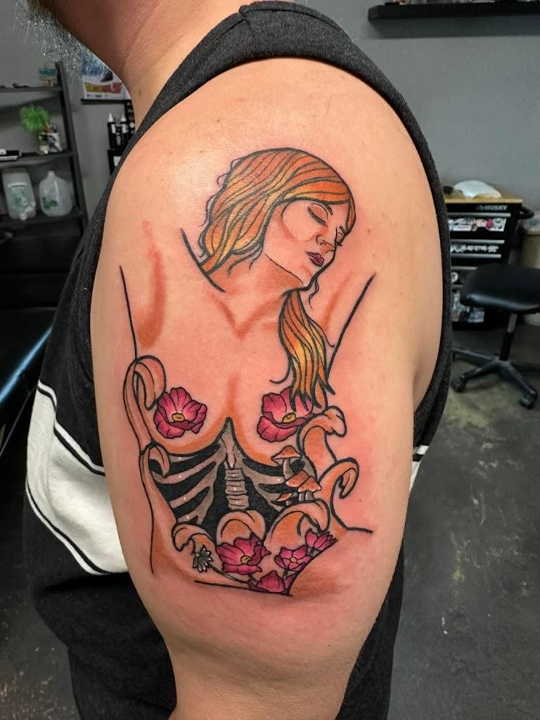 Painted Saint Tattoo By owner in Statesville, North Carolina