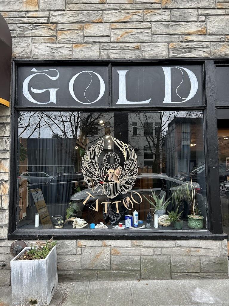 Gold Scarab Tattoo Exterior in Seattle, Washington