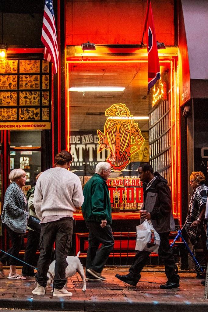 Pride & Glory Tattoo Parlor Exterior in Nashville, Tennessee