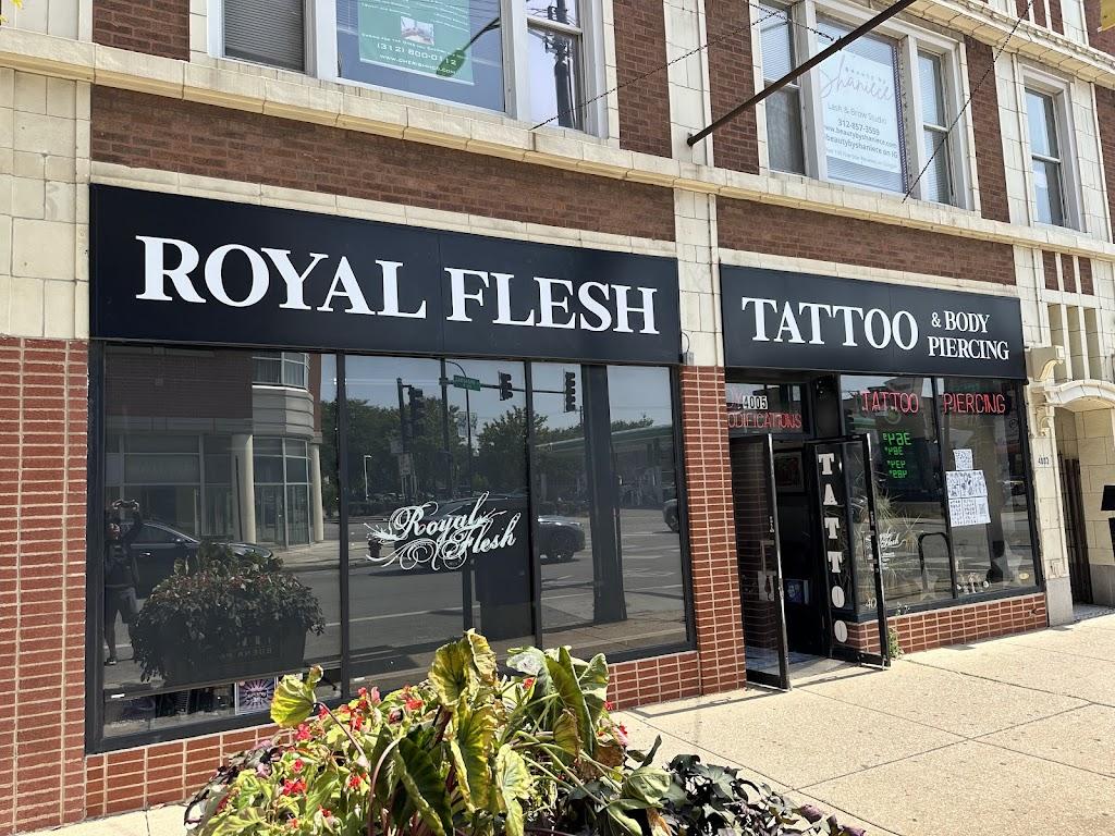 Royal Flesh Tattoo and Piercing Exterior in Chicago, Illinois