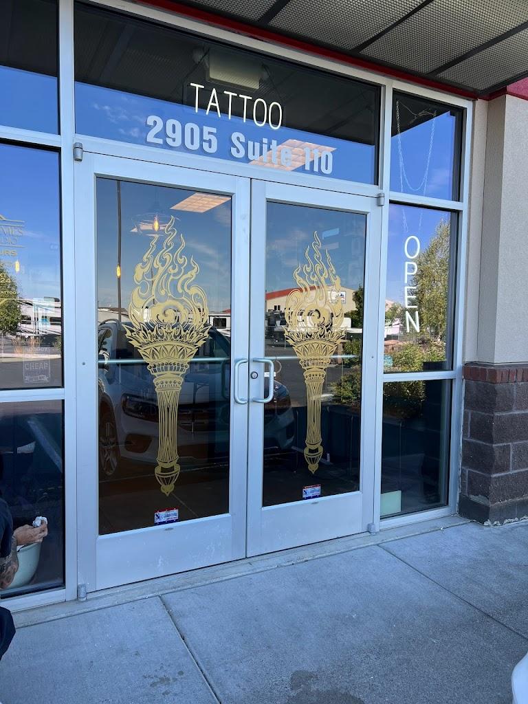 Four Flames Tattoo Studio Exterior in Redmond, Oregon