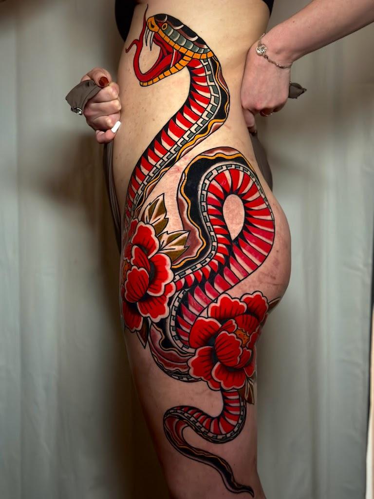 Black Hydra Tattoo