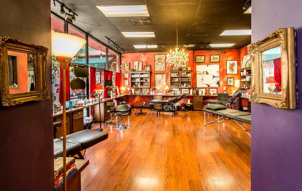 The Honorable Society Tattoo Shop Inside in West Hollywood, California