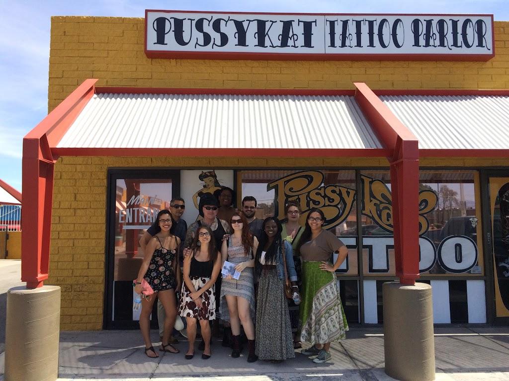 Pussykat Tattoo Parlor Exterior in Las Vegas, Nevada