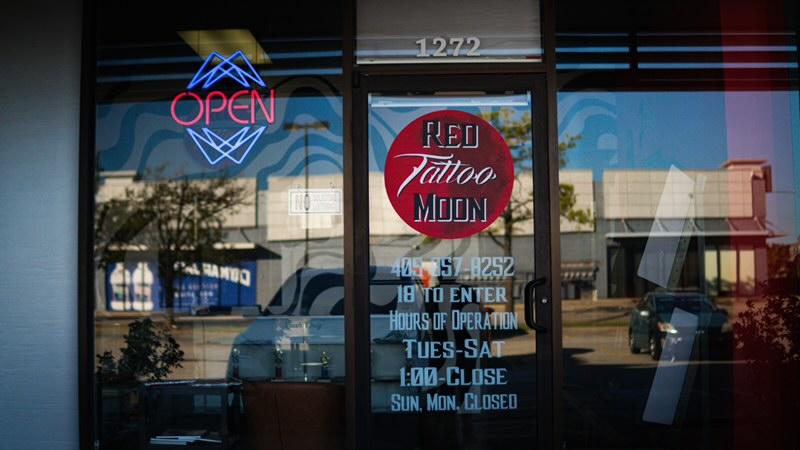 Red Moon Tattoo Exterior in Norman, Oklahoma