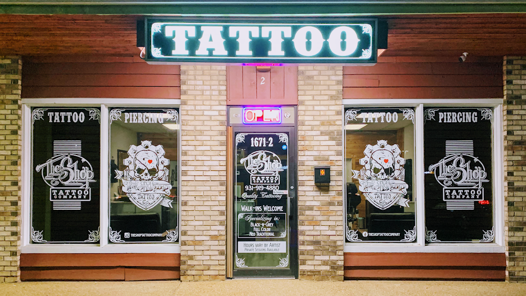 The Shop Tattoo Company Exterior in Clarksville, Tennessee