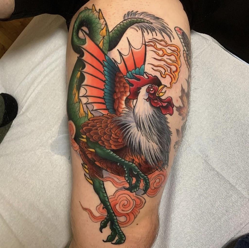 Panther Heart Tattoo By owner in Biloxi, Mississippi