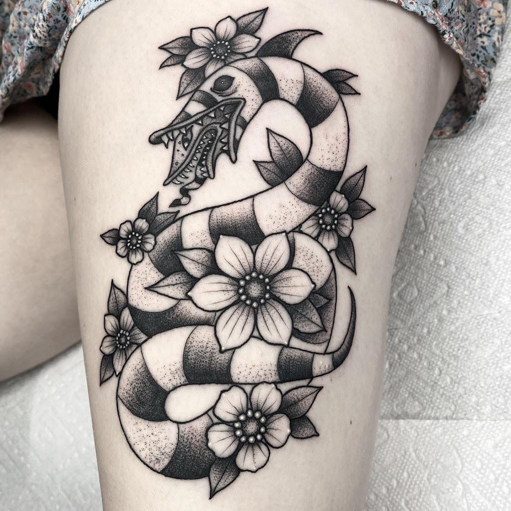 Two Coffins Tattoo Tattoo in Pitcairn, Pennsylvania