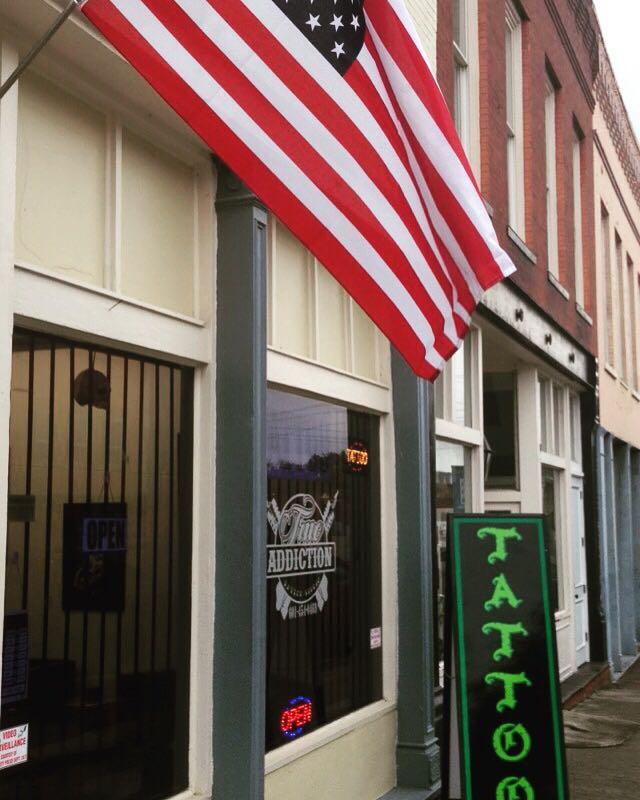 True Addiction Tattoo Studio Exterior in Yazoo City, Mississippi
