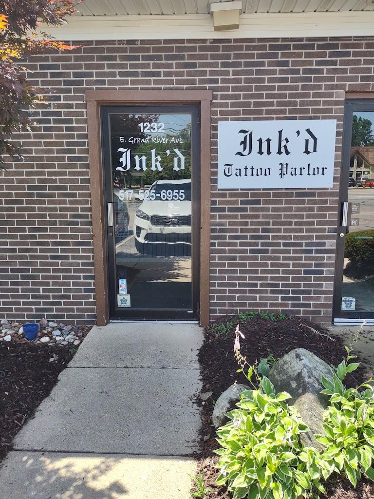 Ink'd Tattoo Parlor Exterior in Williamston, Michigan