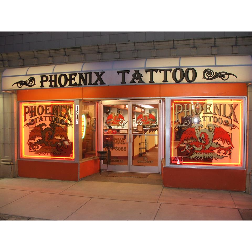 Phoenix Tattoo Studio Exterior in Raleigh, North Carolina