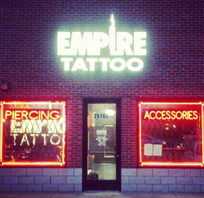 Empire Tattoo Studio Exterior in Redford Township, Michigan