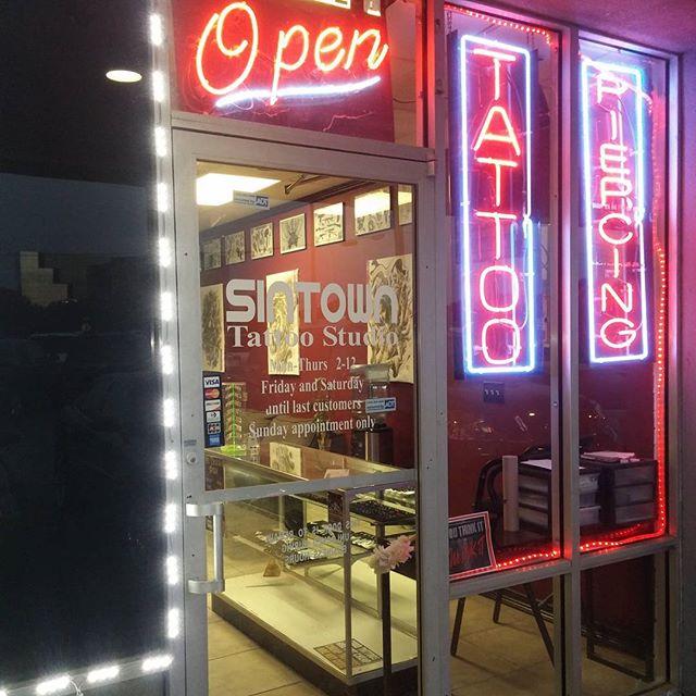Sintown Tattoo Studio Exterior in Houston, Texas