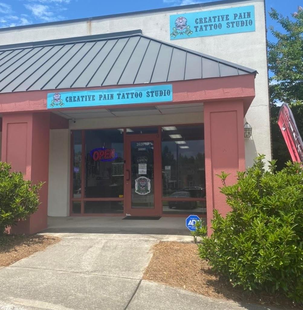 Creative Pain Tattoo Studio Exterior in Meridian, Mississippi