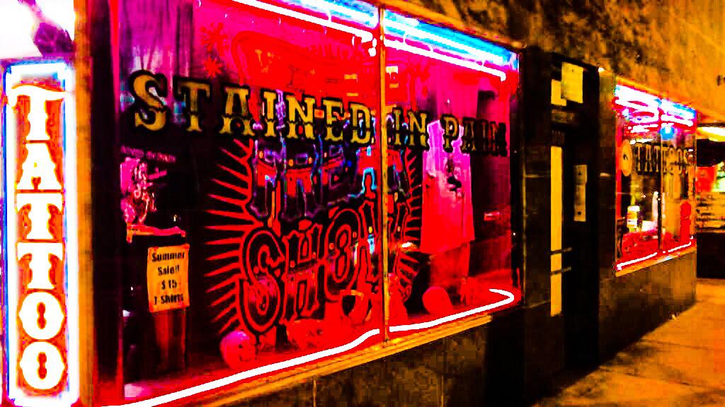 Stained in pain tattoos