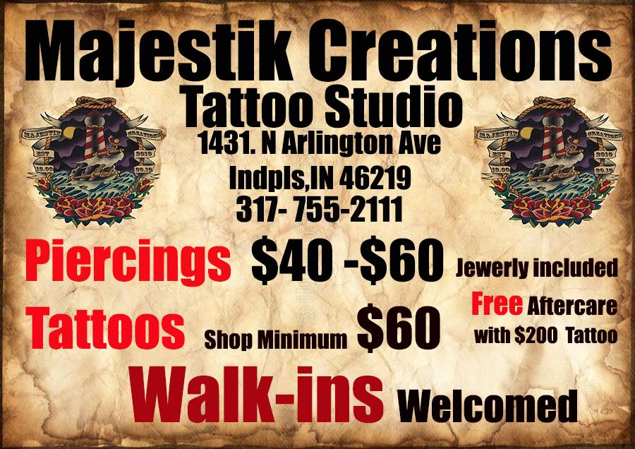 Majestik Creations Tattoo Inc
