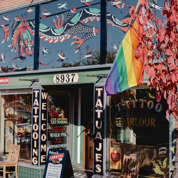 Lombard Street Tattoo Exterior in Portland, Oregon