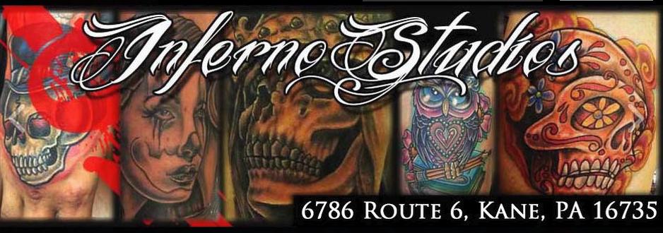 Inferno Studios Tattooing By owner in Kane, Pennsylvania