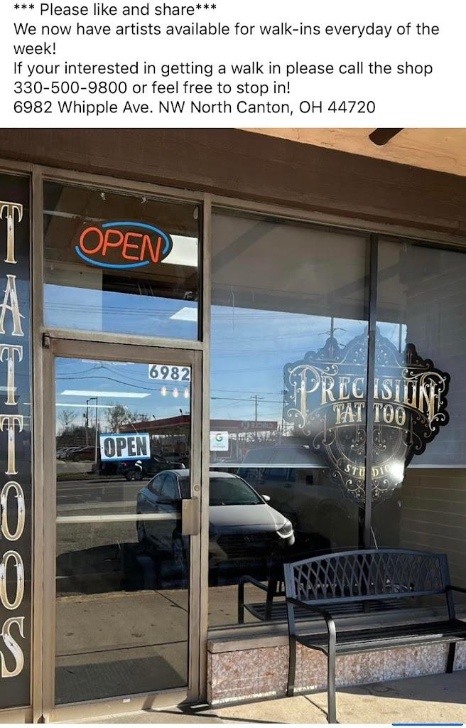 Precision Tattoo Studio Exterior in North Canton, Ohio