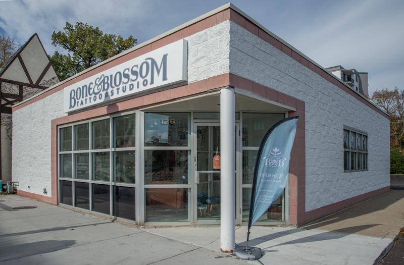 Bone & Blossom Tattoo Studio Exterior in Lombard, Illinois