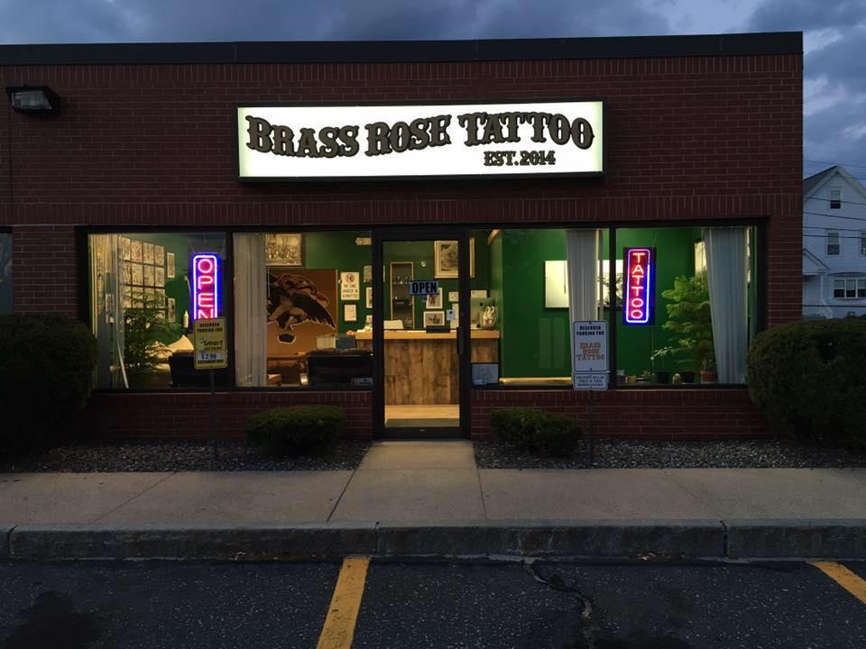 Brass Rose Tattoo