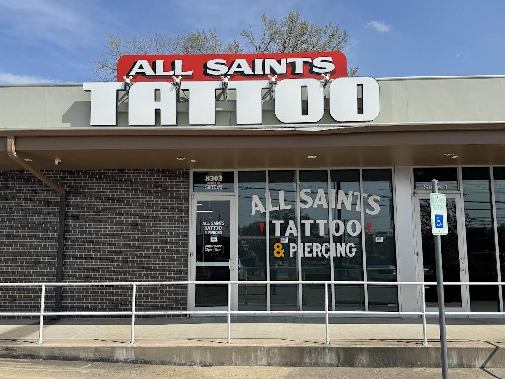 All Saints Tattoo North & Piercing Exterior in Austin, Texas
