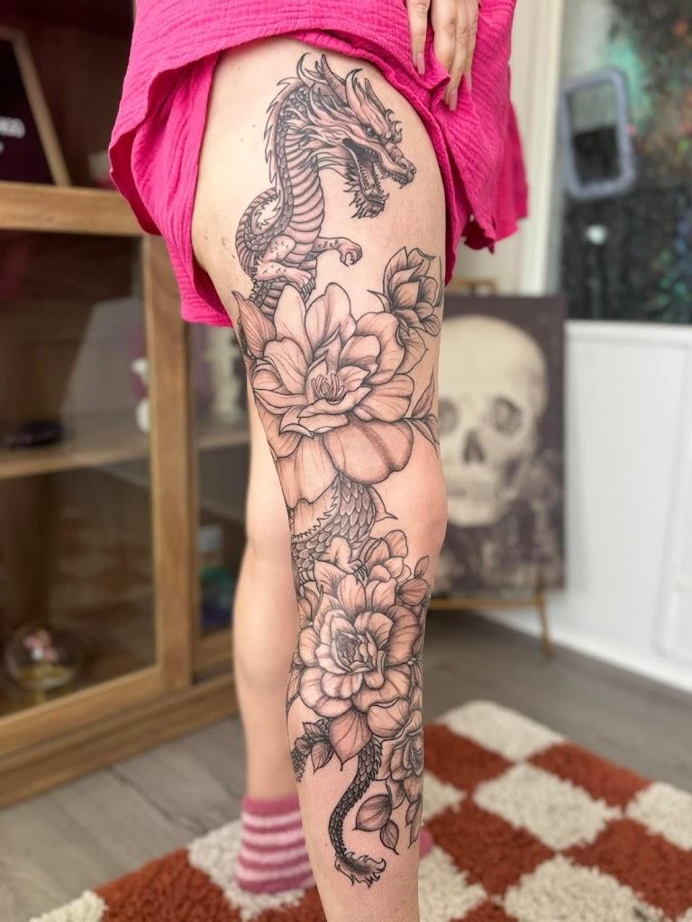 Pink Flamingo Tattoo By owner in Conway, Arkansas