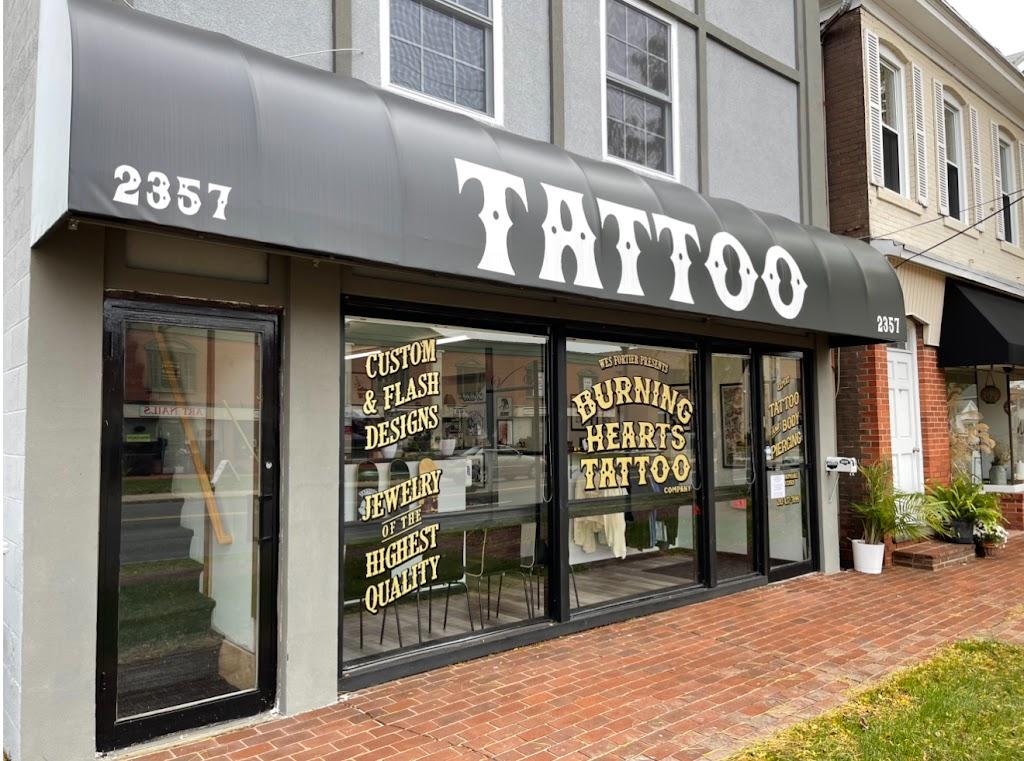 Burning Hearts Tattoo Co. Exterior in Hamden, Connecticut