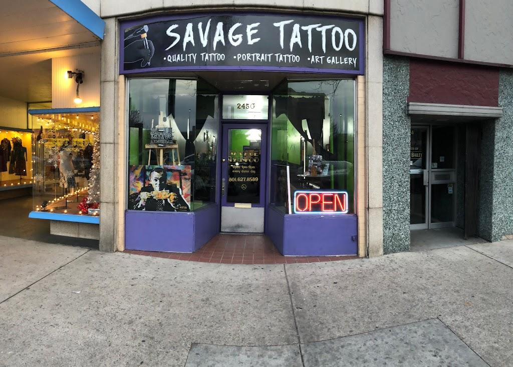 Savage Tattoo Shop Exterior in Ogden, Utah