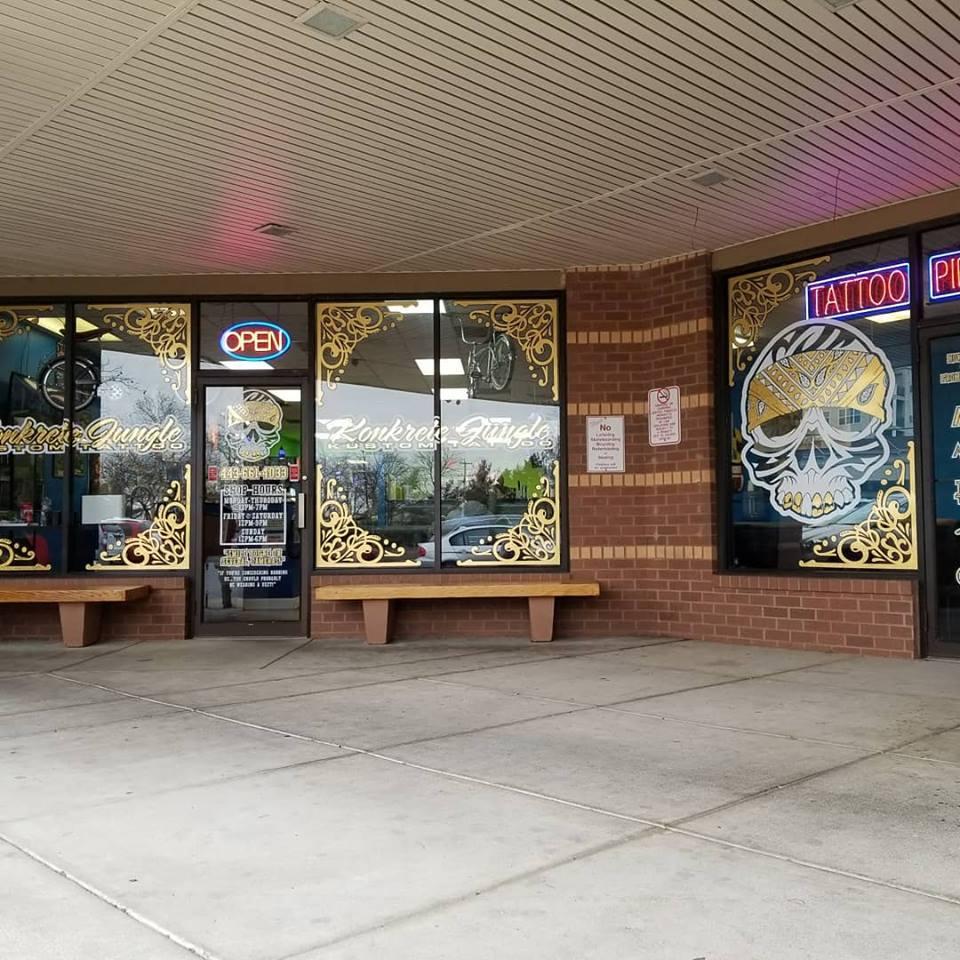 Konkrete Jungle Kustom Tattoo & Body Piercing Exterior in Elkridge, Maryland