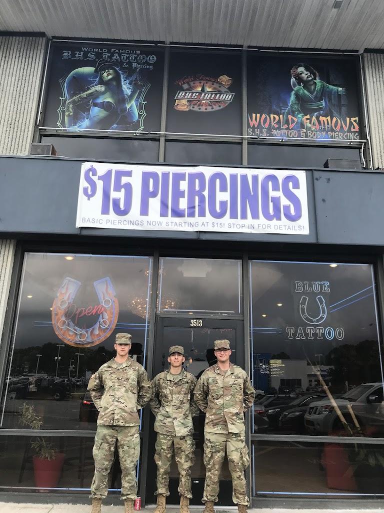 Blue Horseshoe Tattoo and Piercing Exterior in Virginia Beach, Virginia