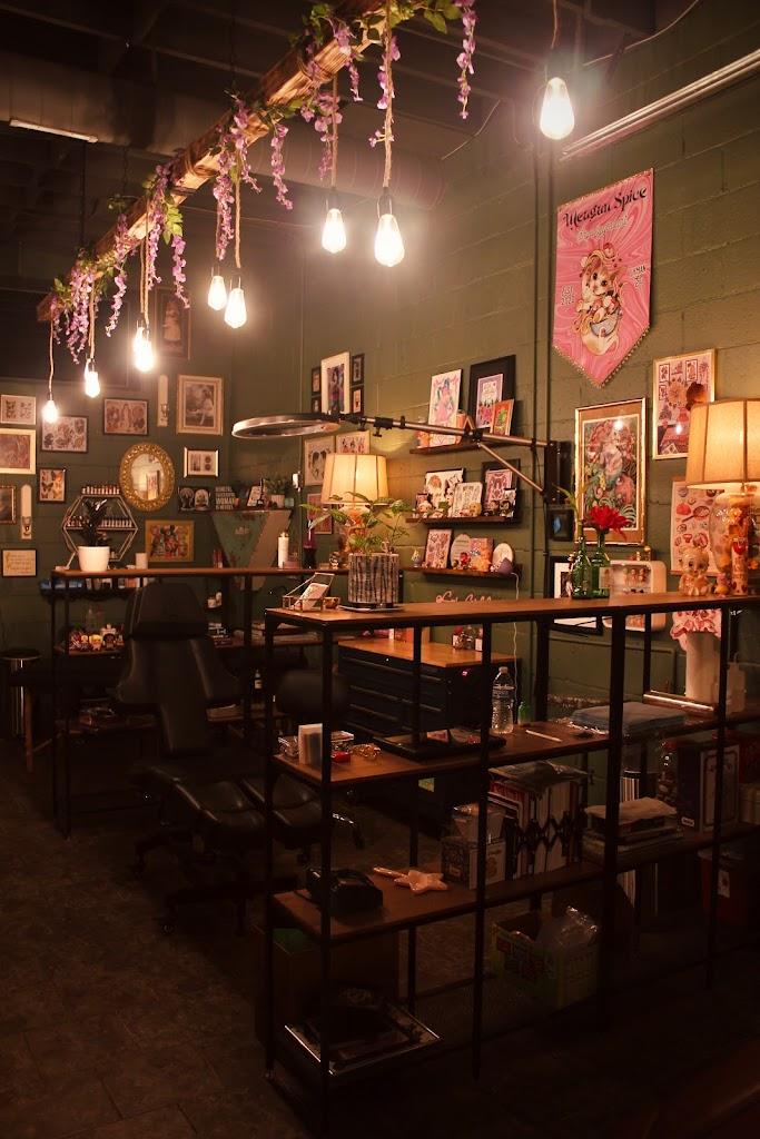 Torch and Crown Tattoo Parlor Inside in Greenville, South Carolina