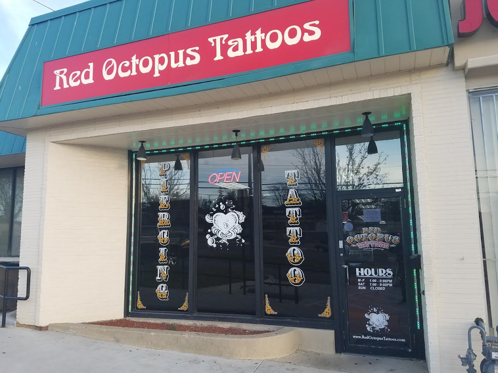 Red Octopus Tattoos & Body Piercings