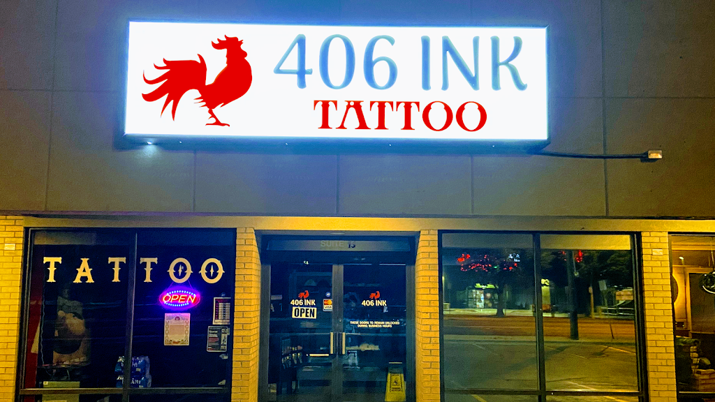 406 INK Custom Tattoo Studio Exterior in Billings, Montana