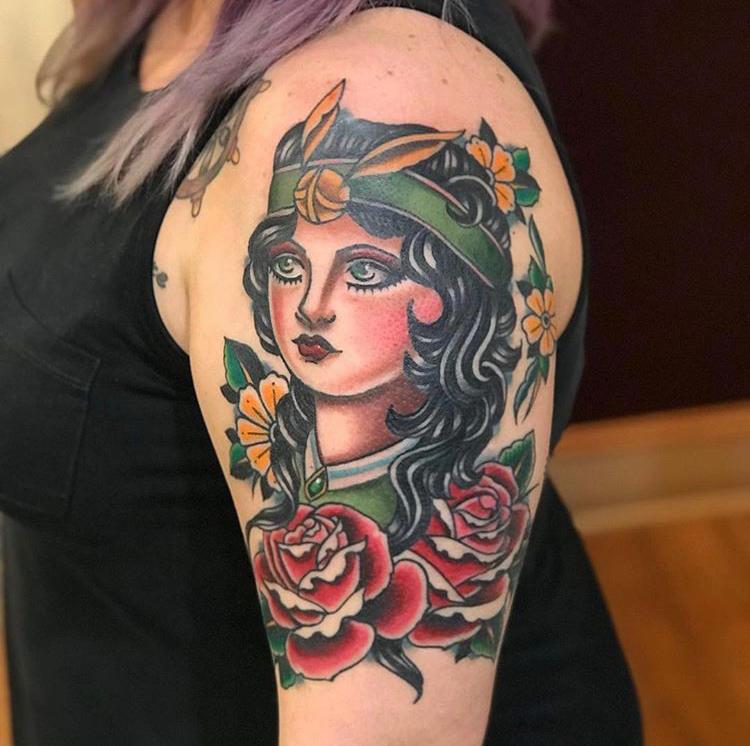 The Bell Rose Tattoo Tattoo in Daphne, Alabama