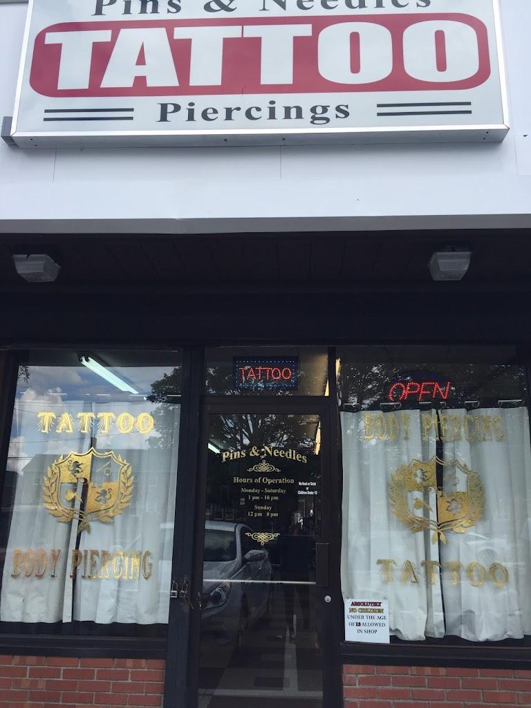Pins and Needles Tattoo & Body Piercing Studio Exterior in Brockton, Massachusetts