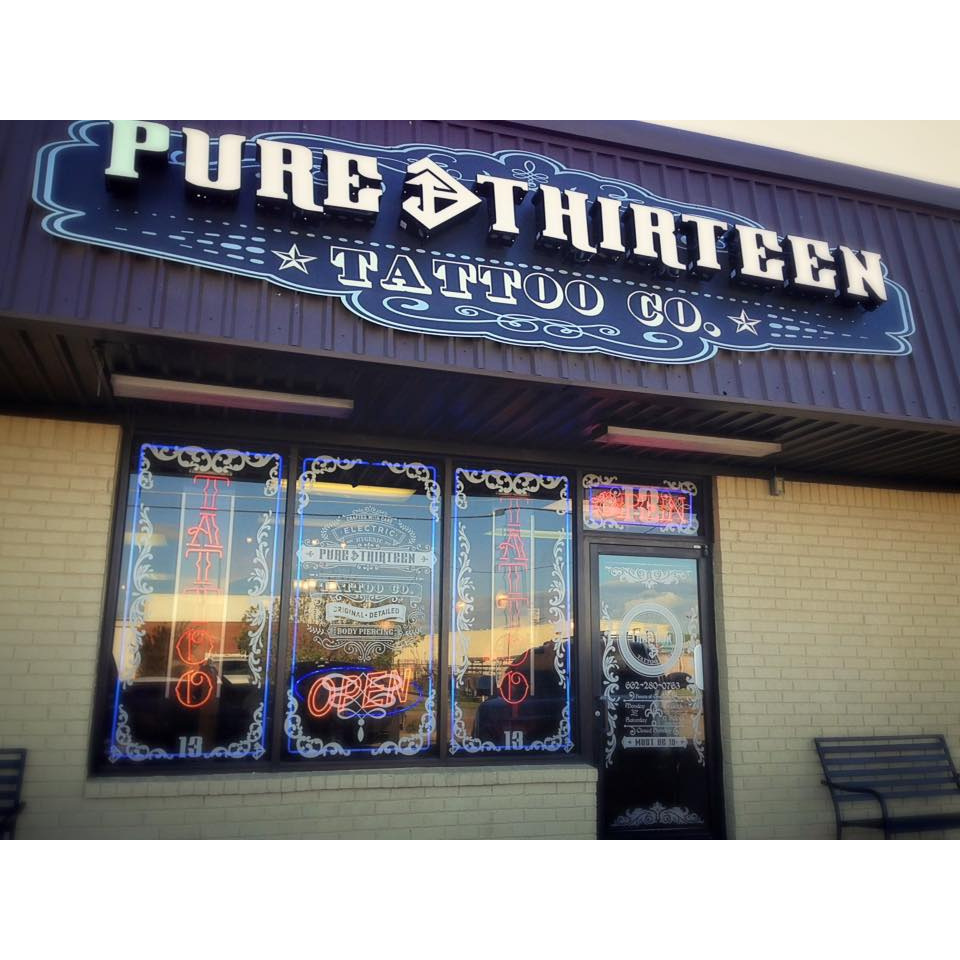 PureThirteen Tattoo Company Exterior in Horn Lake, Mississippi