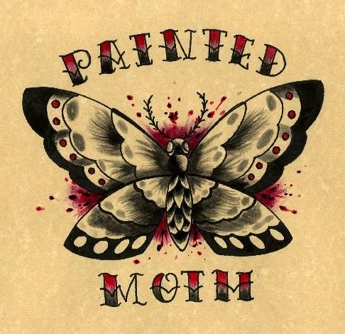 Painted Moth Tattoo By owner in Cheyenne, Wyoming